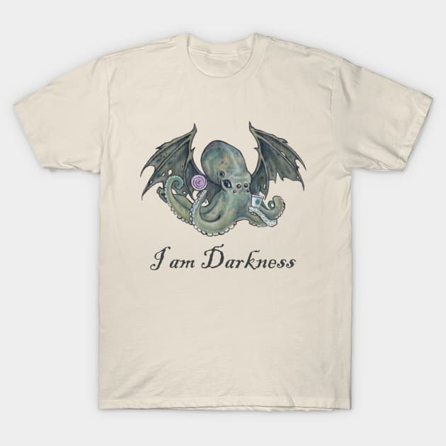 I am Darkness T-Shirt by ardenellennixon